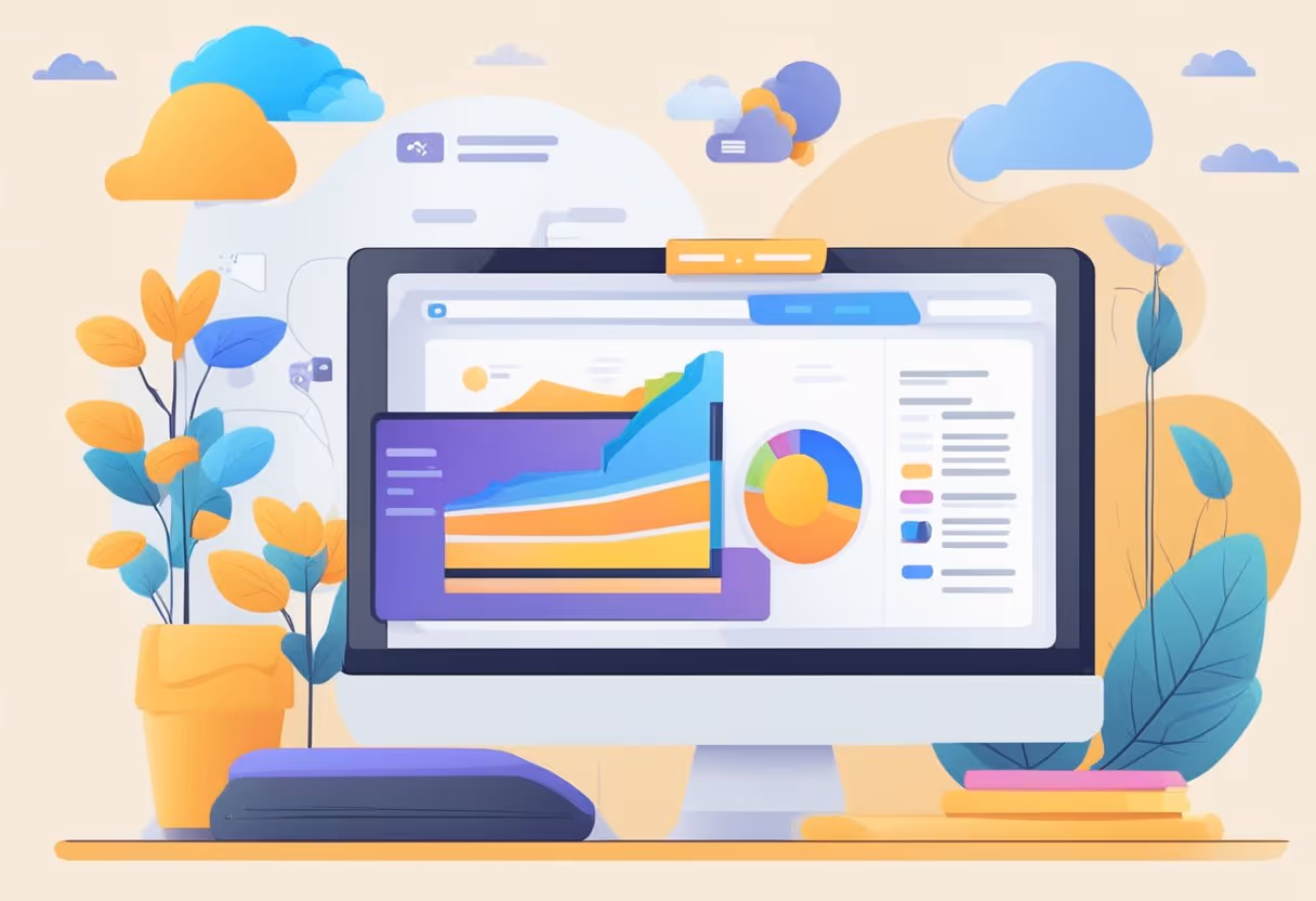 A website with a low conversion rate, showing high bounce rate and minimal user engagement