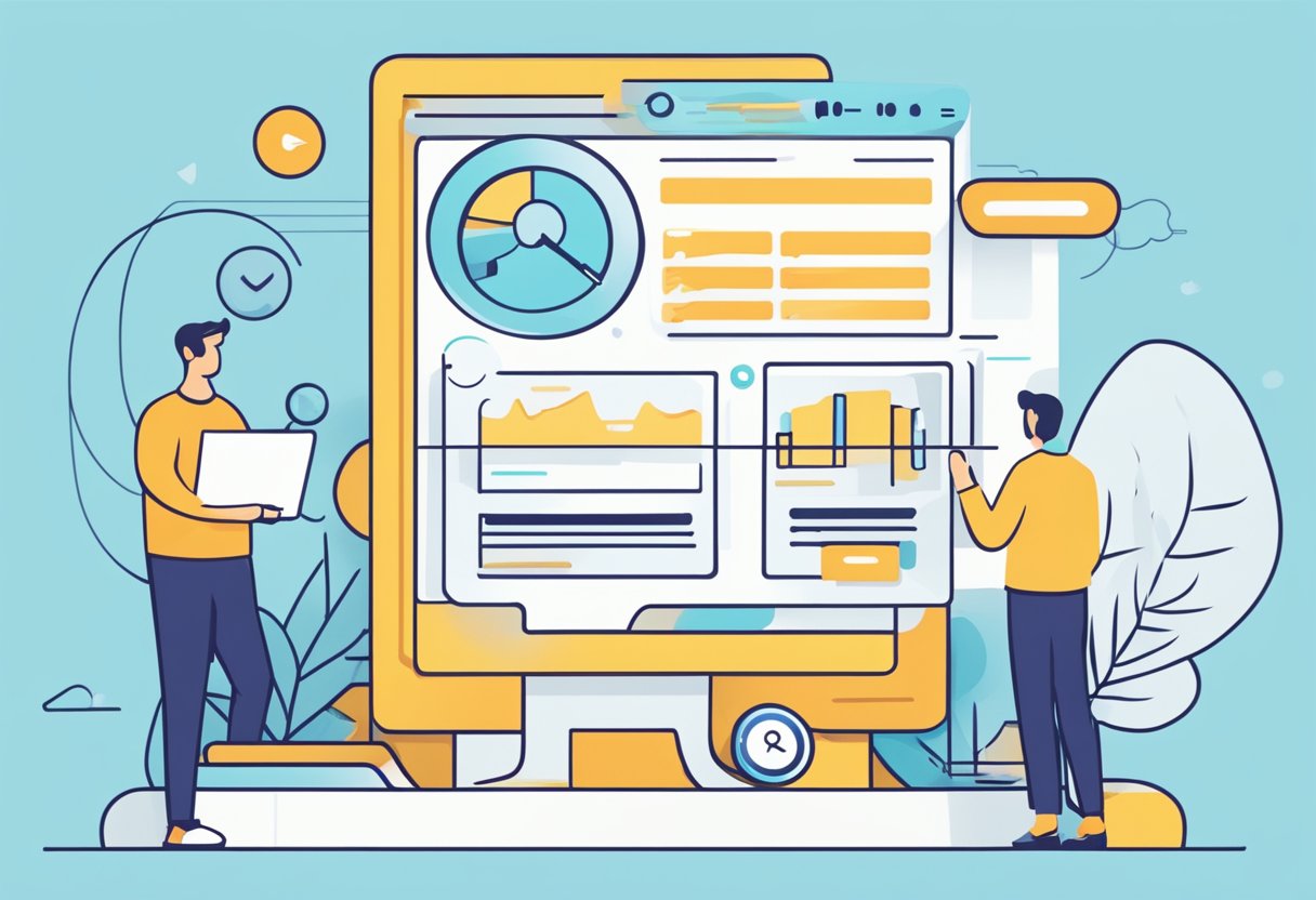A web page with low conversion rate, showing high bounce rate and minimal user engagement. The page lacks compelling call-to-action and fails to convert visitors into customers