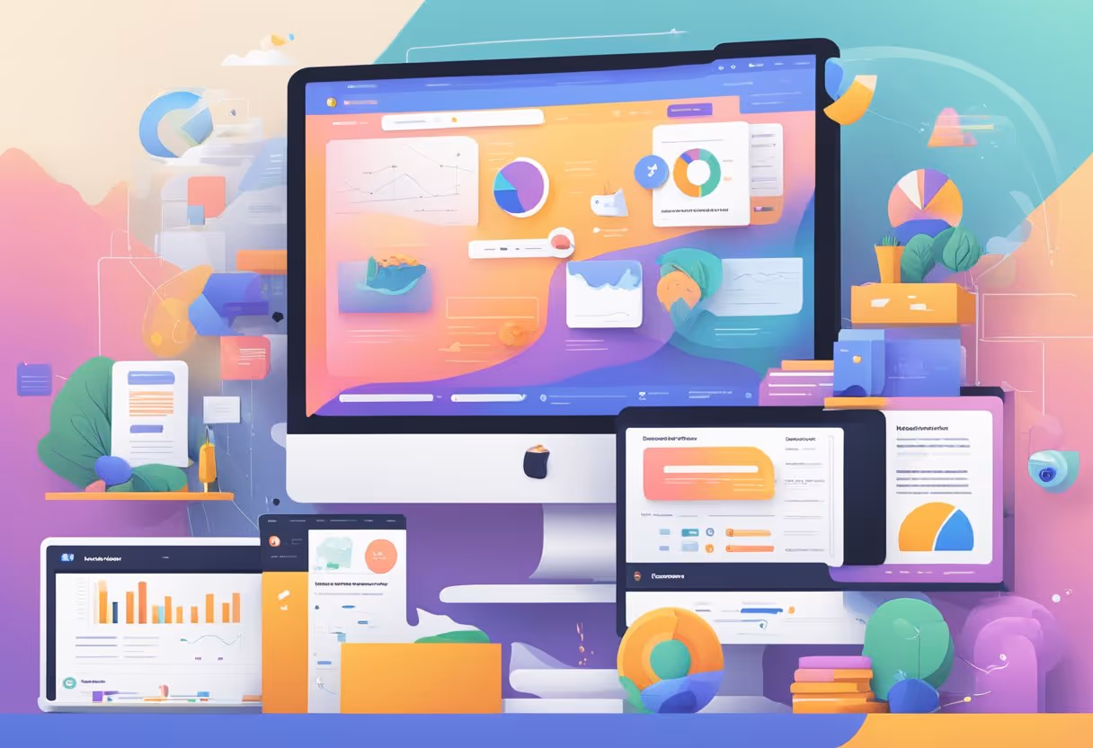 Webflow CMS showcasing advanced features with interactive elements and dynamic content updates