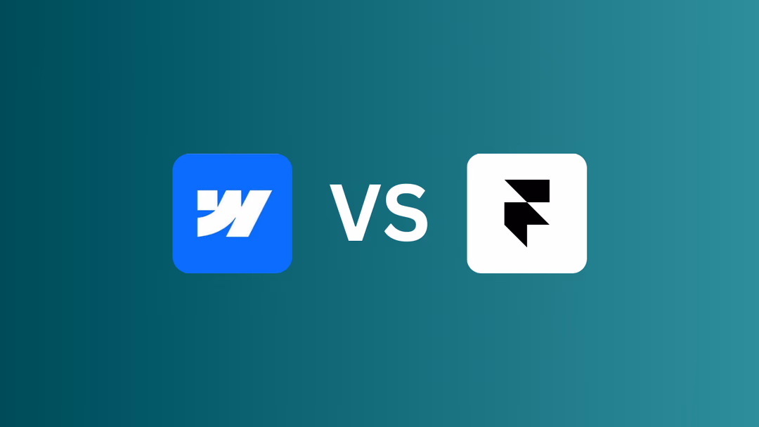 Webflow vs. Framer Vergleich 2025
