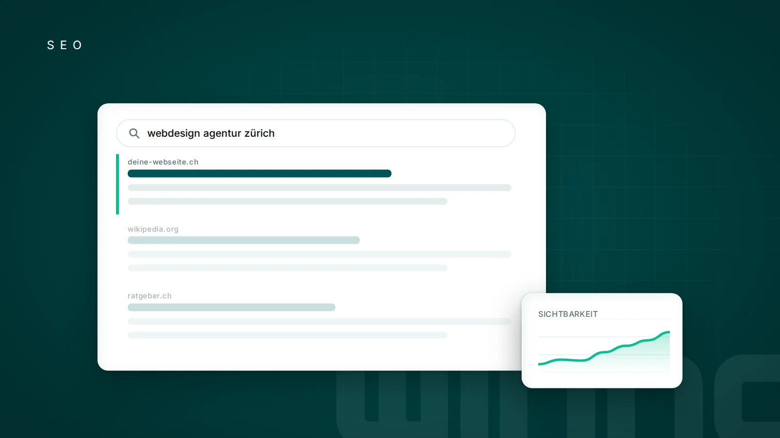 Google-Suchergebnis mit Deiner Webseite an erster Stelle