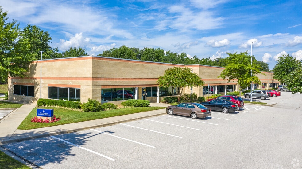 Exterior of the 17001 Science Drive building in Bowie, Maryland