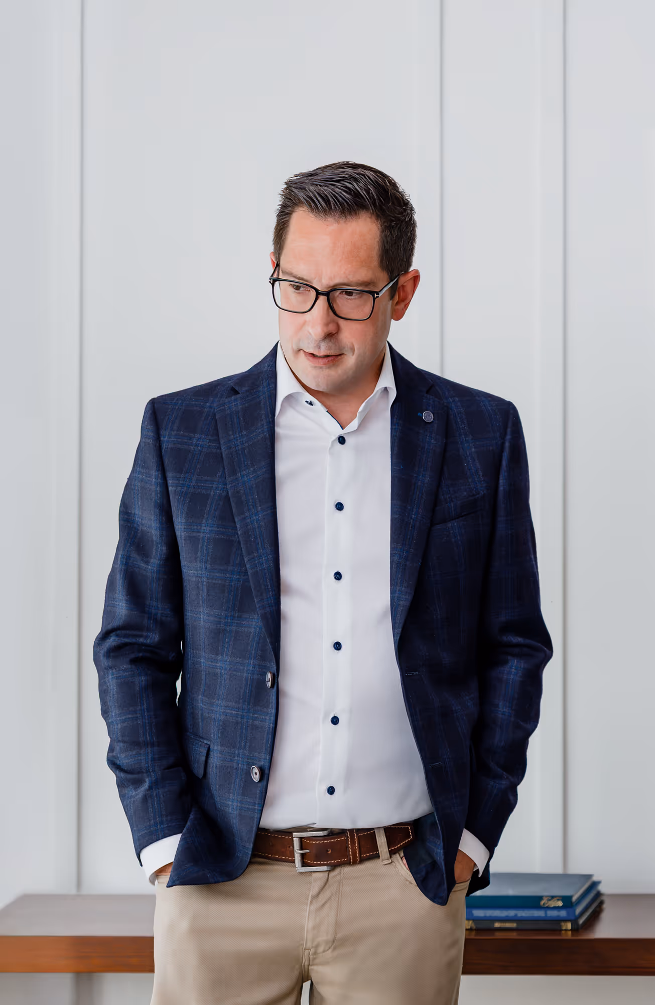 Diamond Willow partner Grant Daunheimer looking sideways.