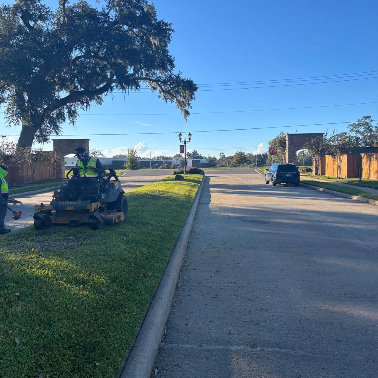 Highland Lawn & Landscaping providing professional lawn mowing and maintenance in Brazoria County