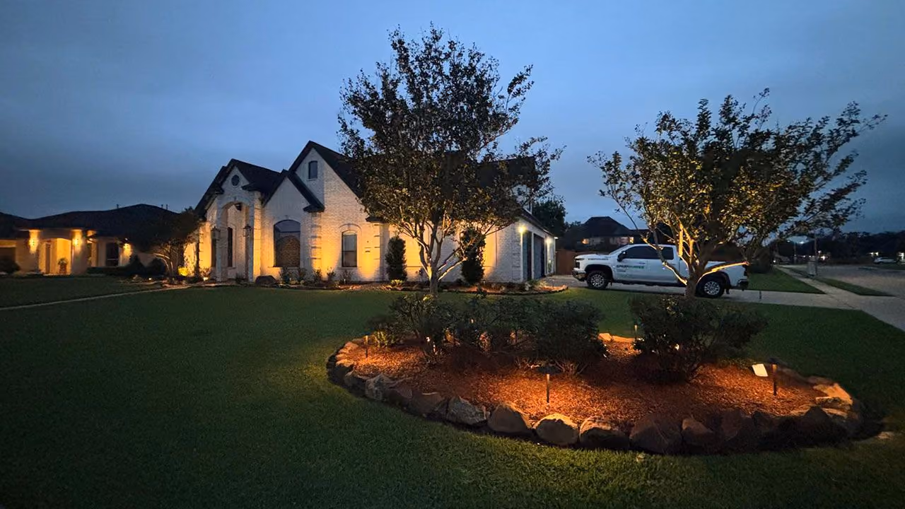 Landscape Lighting near me by Highland Lawn and Landscape
