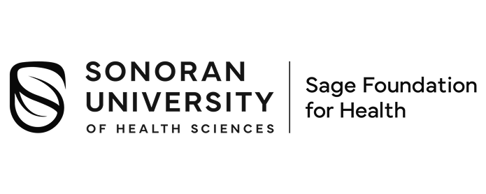 Logo of Sonoran University of Health Sciences with Sage Foundation for Health text.