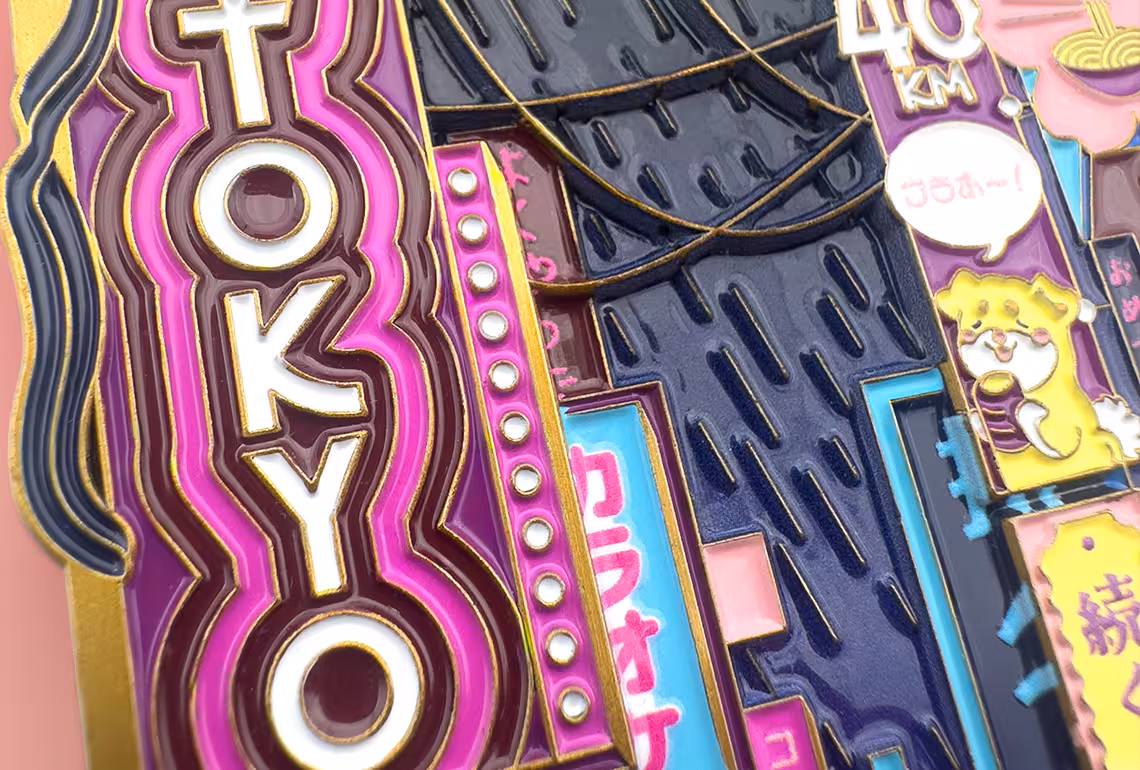 Tokyo medal details front