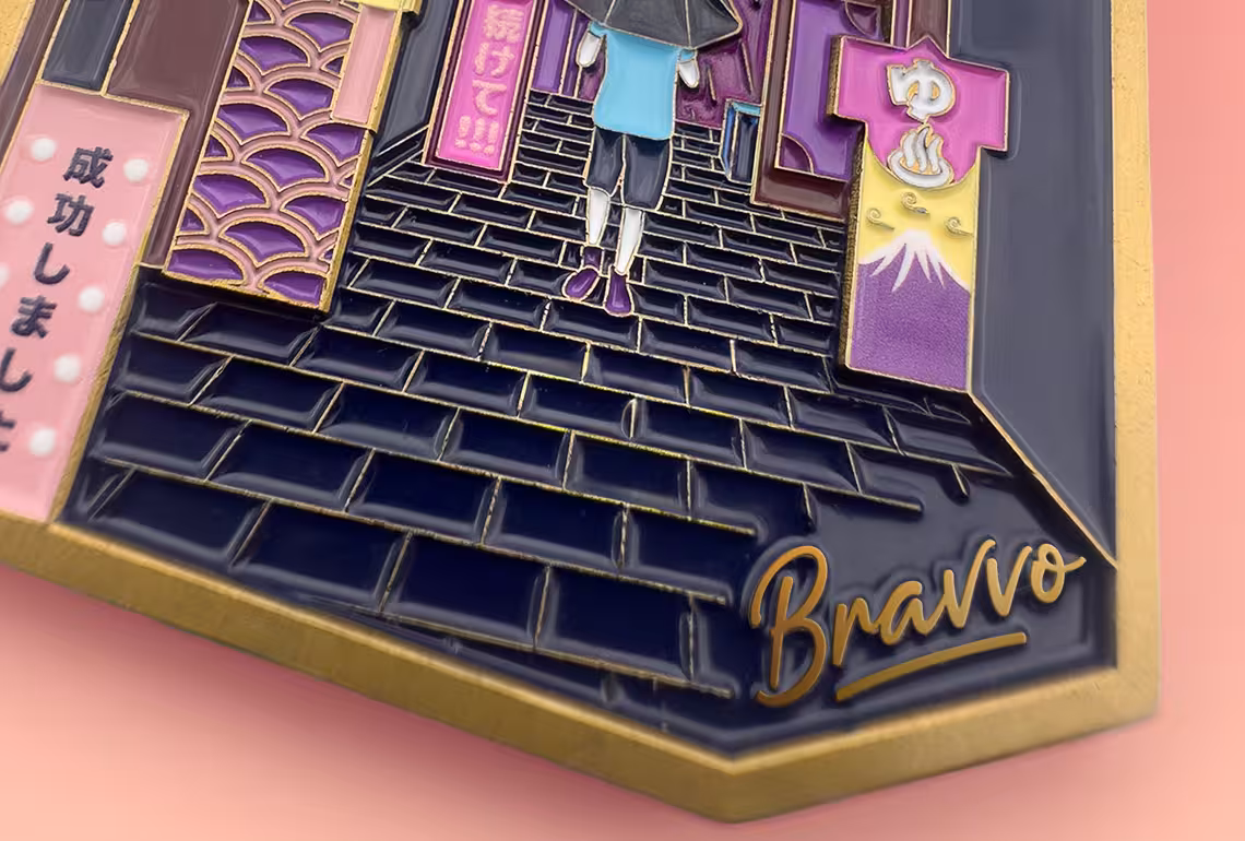 Tokyo medal details front