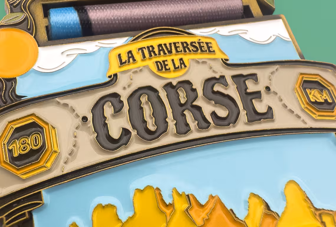 Corsica GR20 medal details front