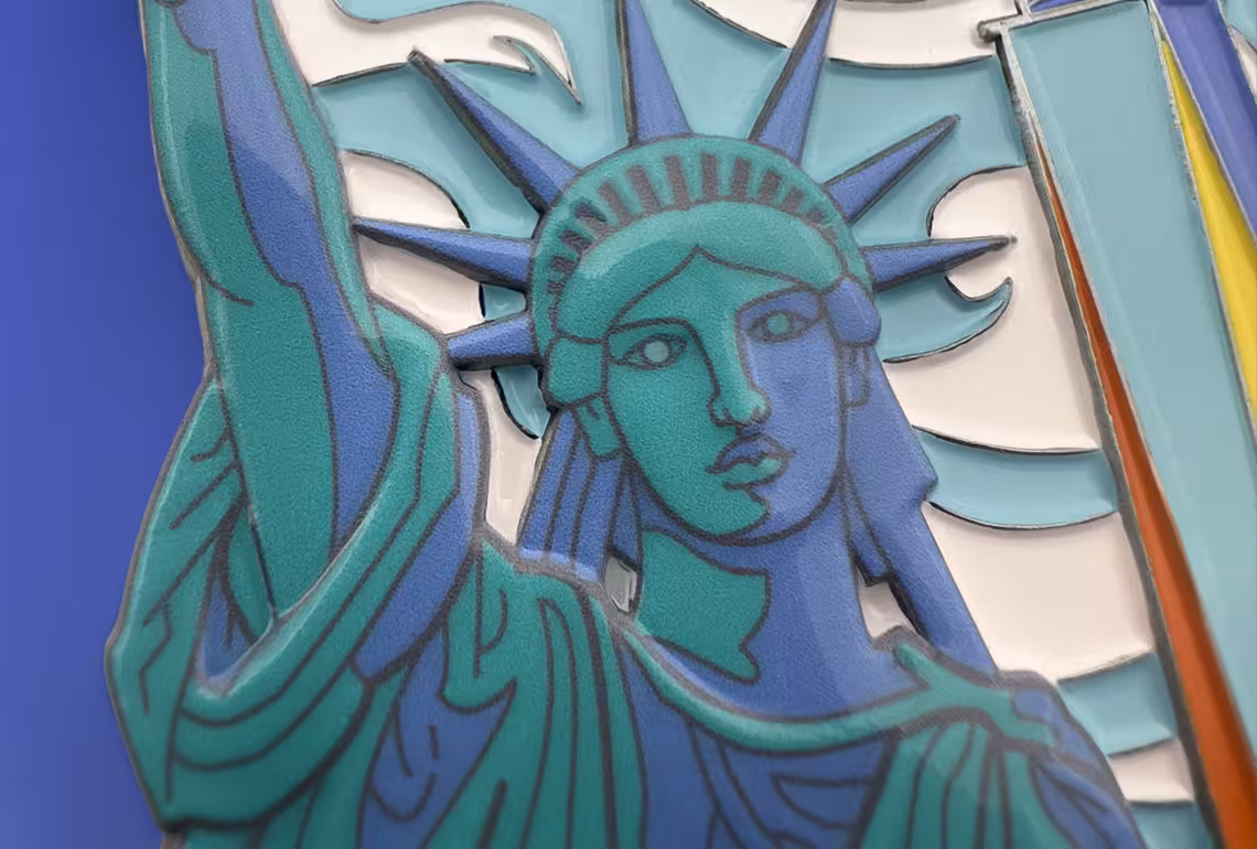 New-York marathon medal details front