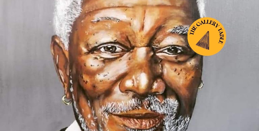 Une oeuvre exposée lors de l’événement Art & Drinks à l’île Maurice, mettant en avant le talent et la créativité des artistes soutenus par MJ Holidays.