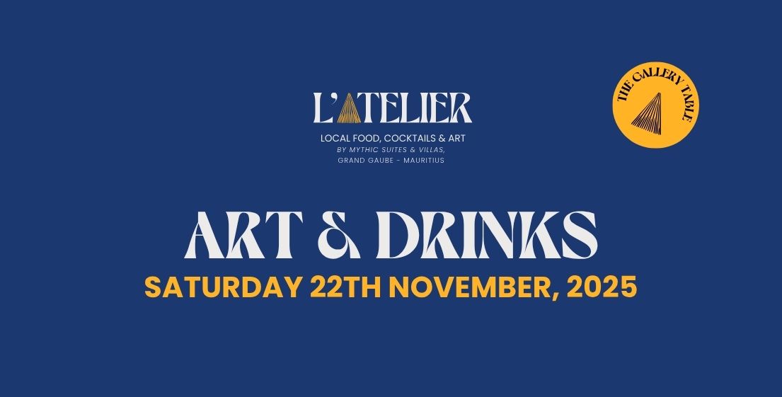 Ambiance détendue du brunch Art & Drinks à l’île Maurice, mêlant art local, gastronomie et moments de partage avec MJ Holidays.