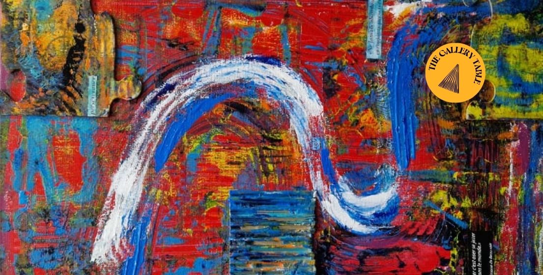 Une oeuvre exposée lors de l’événement Art & Drinks à l’île Maurice, mettant en avant le talent et la créativité des artistes soutenus par MJ Holidays.