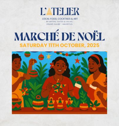 Marché de Noël du samedi 20 décembre 2025 à l’île Maurice, un rendez-vous chaleureux mêlant artisanat, douceurs festives et ambiance tropicale enchantée avec MJ Holidays.