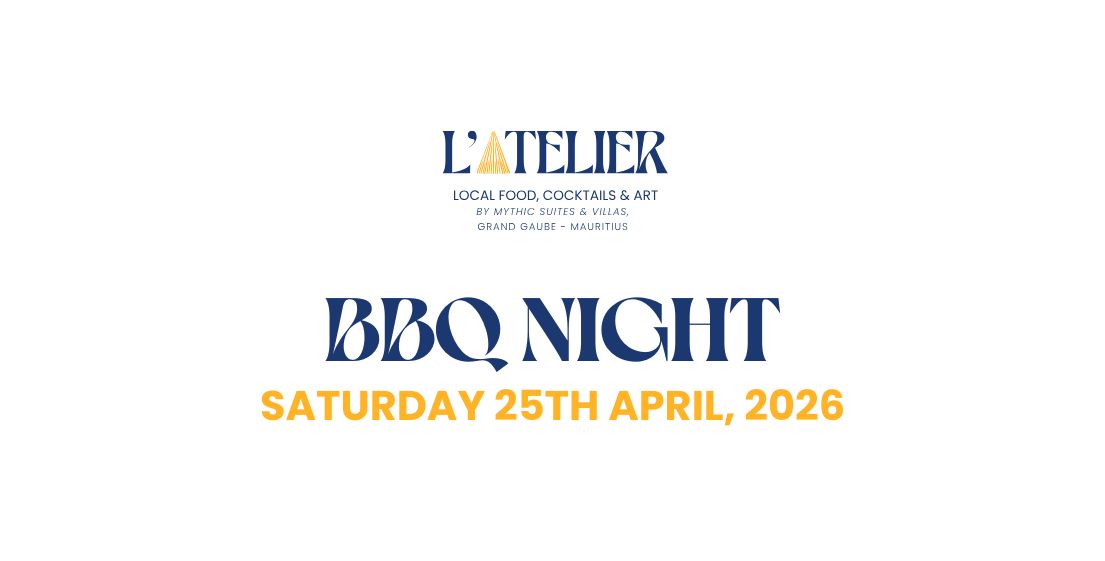 A friendly and festive atmosphere for BBQ Night in Mauritius, honoring the pleasure of meeting up around gourmet grilled meats, in tropical elegance signed by MJ Holidays.