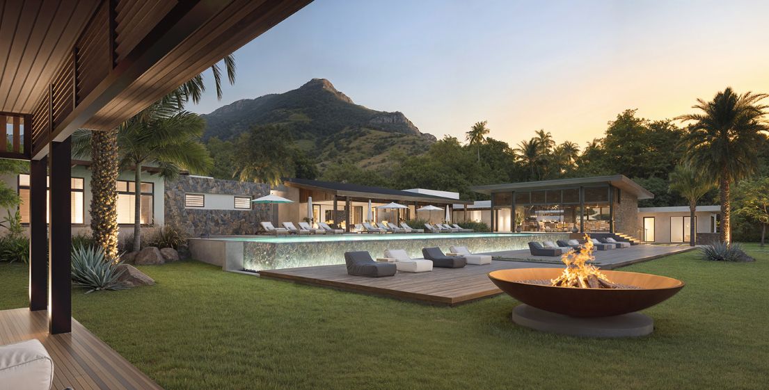 Brochettes grillées sur un brasero au Restaurant Tamarin avec MJ Holidays à l’île Maurice.