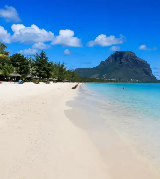 Plage de Flic en Flac, côte ouest de l’île Maurice