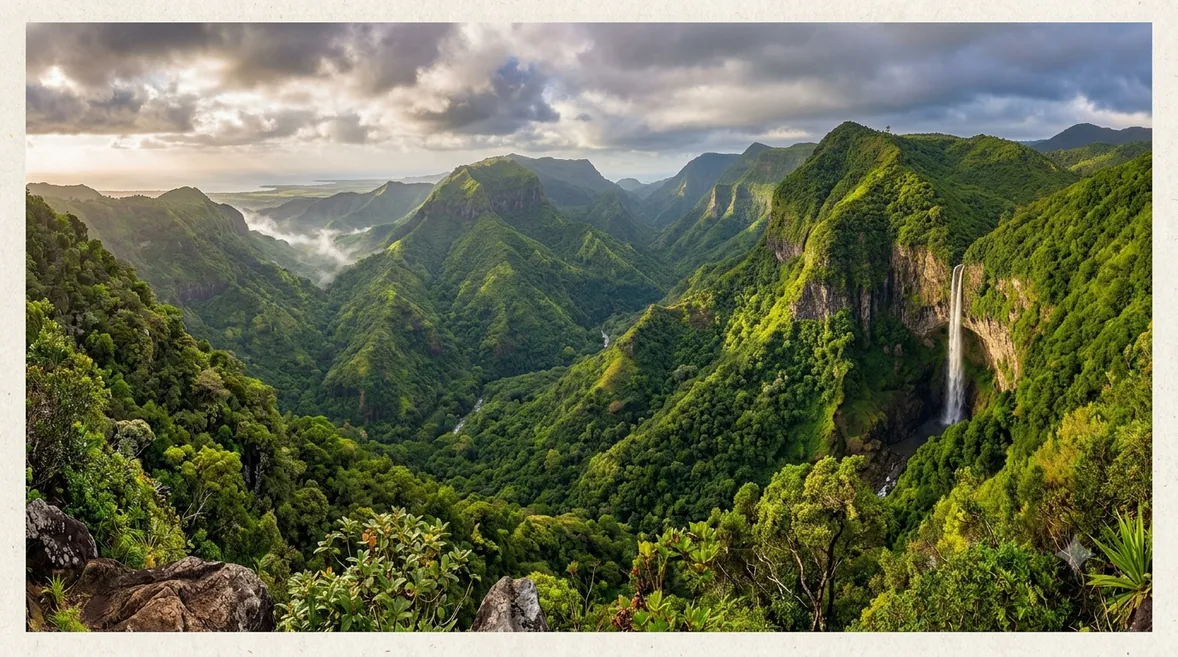 Panorama sur les gorges de la Rivière Noire