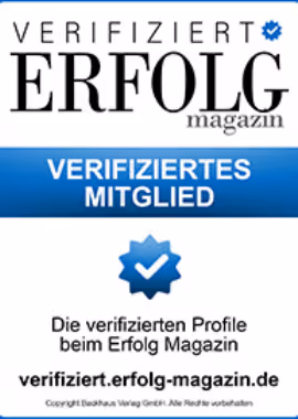 verifizierter Profil beim ERFOLG Magazin