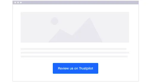 The skeleton layout of a Trustpilot business page