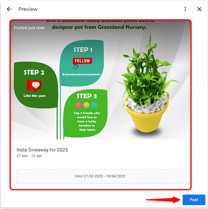 Special Offer on Google Business Profile