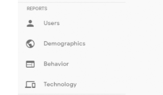 A screenshot of report filter options in Analytics 360