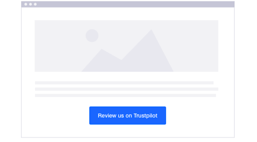 The skeleton layout of a Trustpilot business page