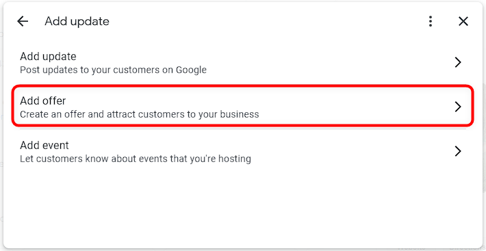 Special Offer on Google Business Profile