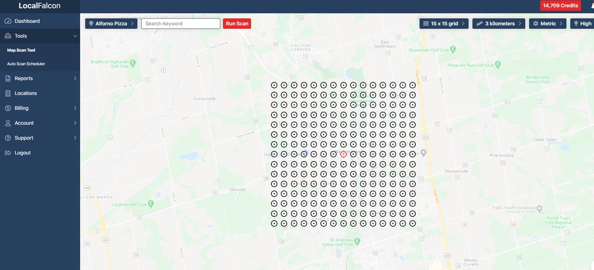 Local Falcon Demo - Local Ranking Scan Setup