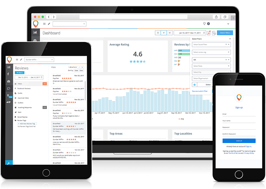 LocalClarity Demo - Review and Reporting Dashbord