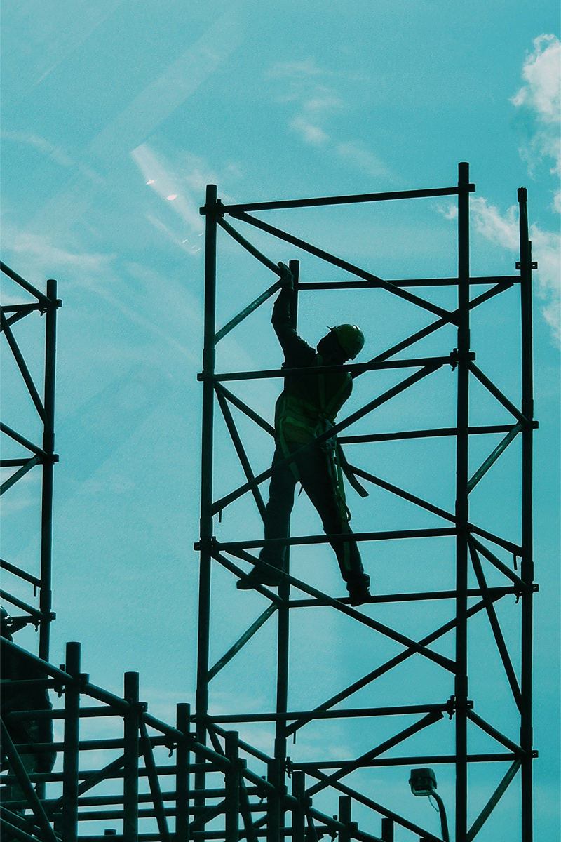 image of residential construction project (for a construction company)