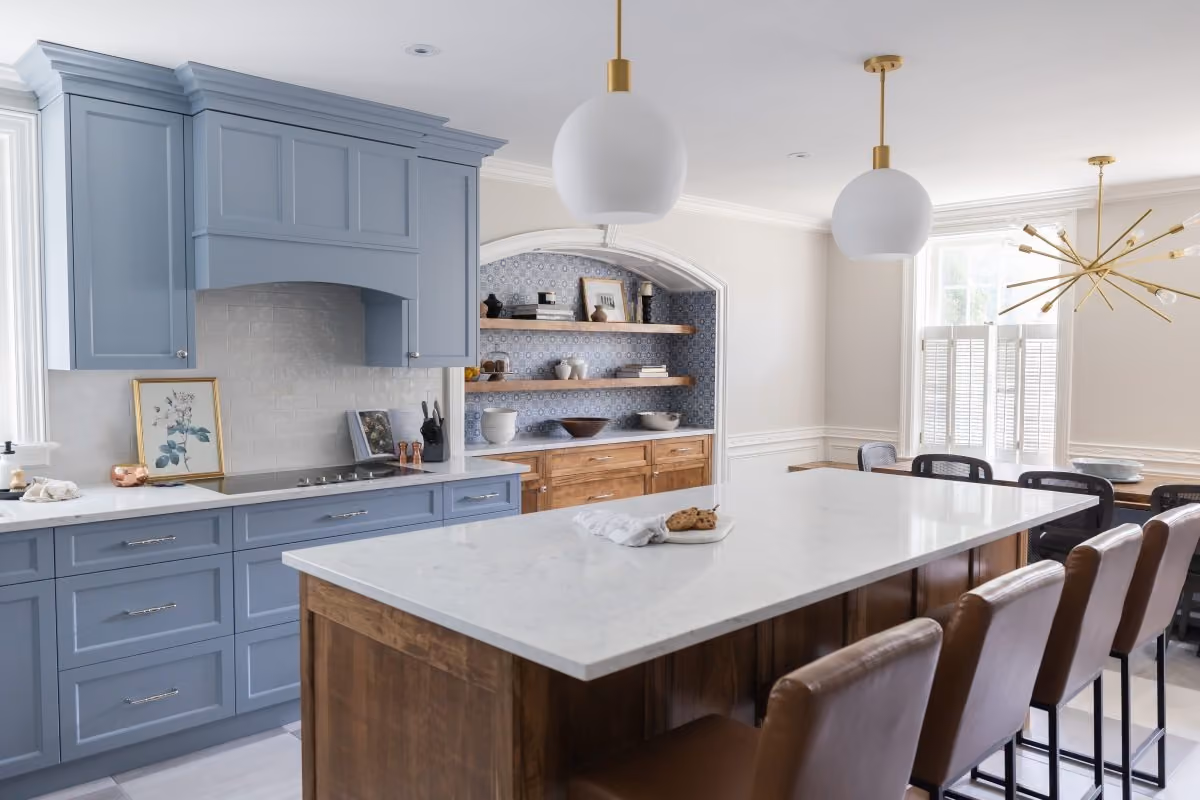 Howard kitchen renovation with custom cabinetry and island, Pioneer Craftsmen.