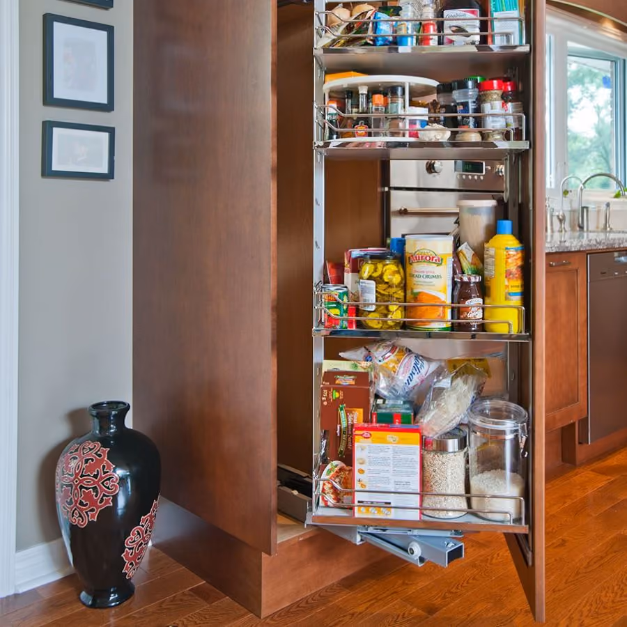 Accessible bathroom detail with grab-friendly fixtures, Pioneer Craftsmen.
