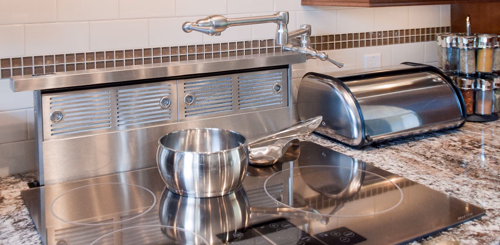 Accessible kitchen renovation with barrier-free layout, Pioneer Craftsmen.