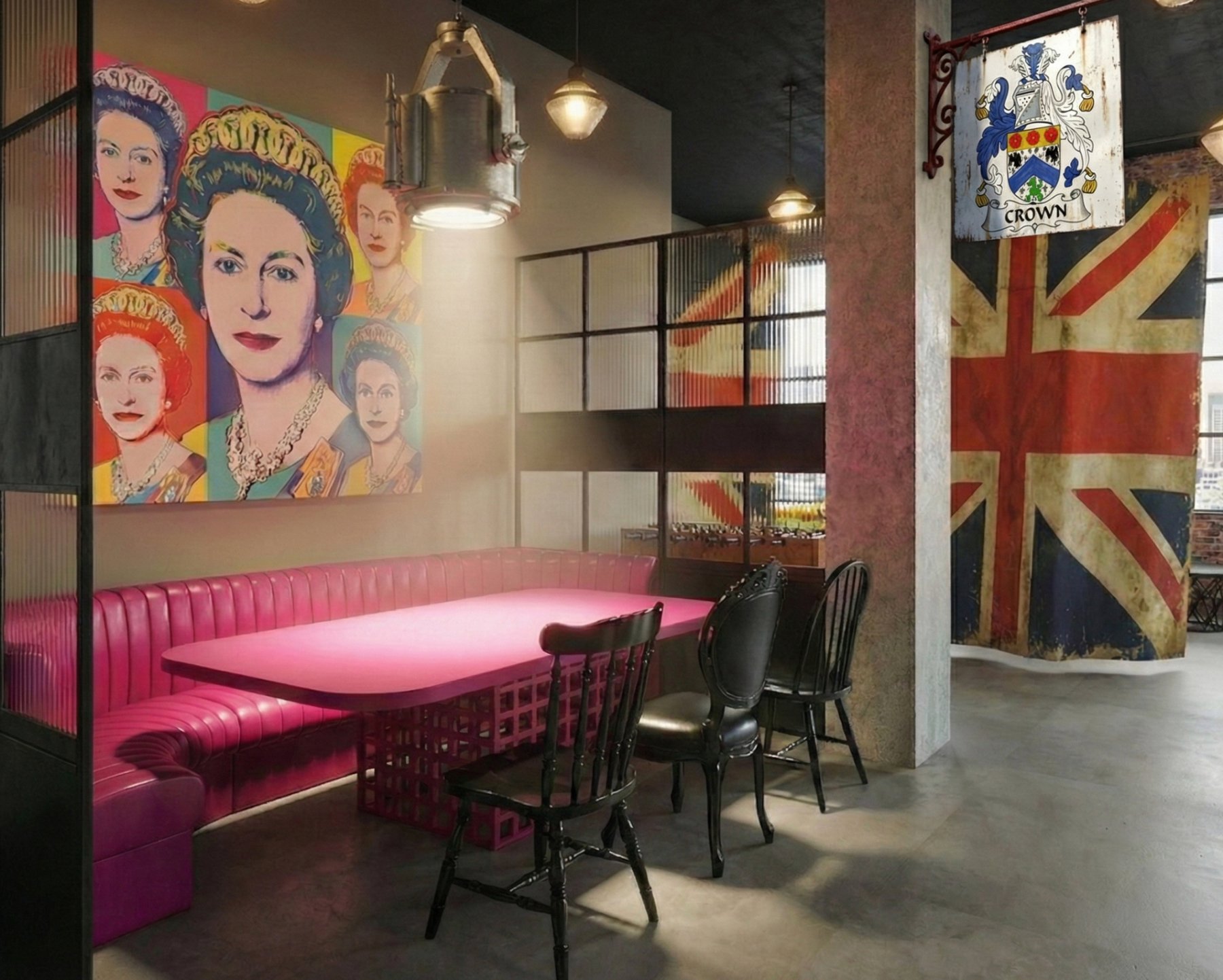 Crown dining booth