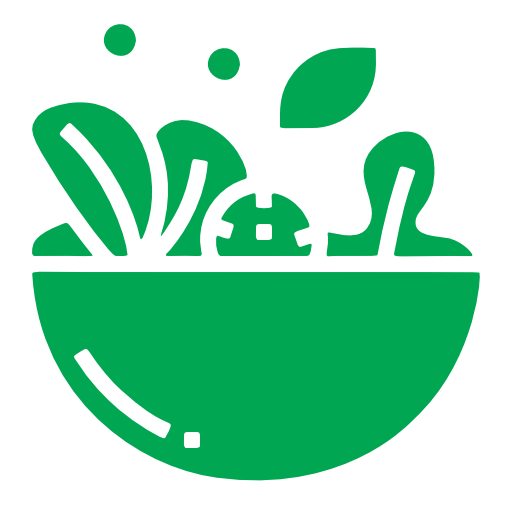 Two simplistic green figures exercising, one in a dress and one wearing pants, both raising one arm in a celebratory or stretching pose.