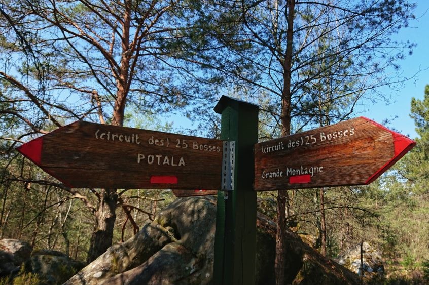Signalétique du circuit des 25 bosses