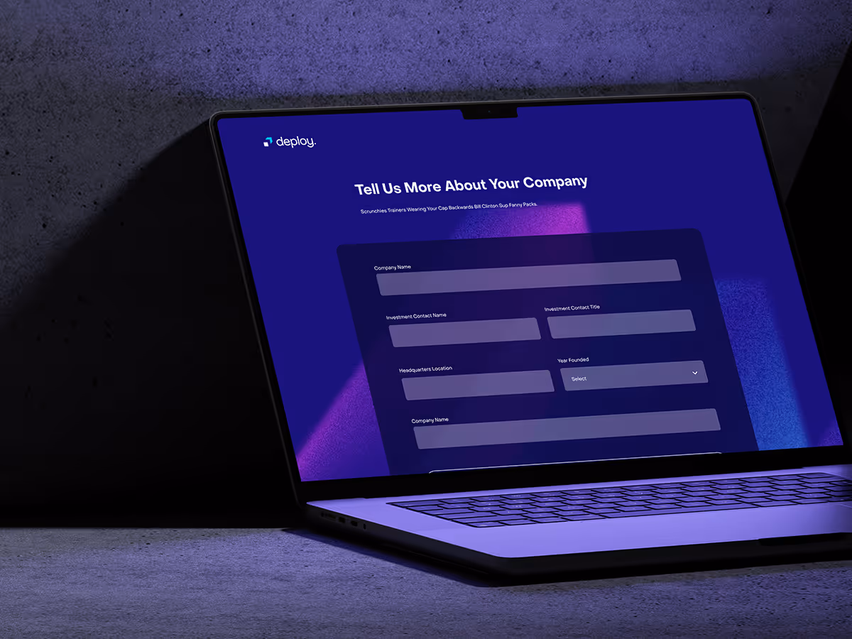 Deploy App product design – intuitive UX/UI for investment pipeline workflows
