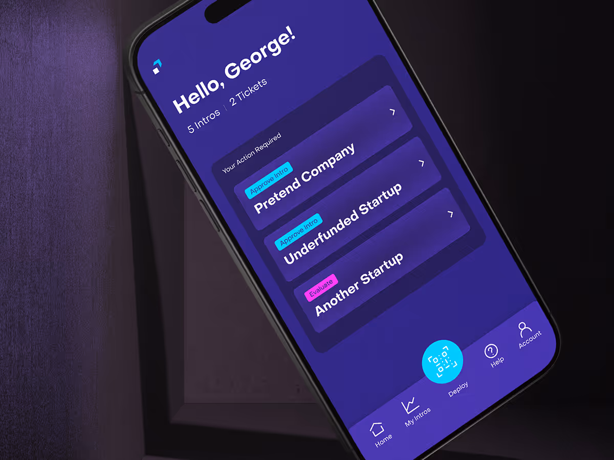 Deploy App product design – intuitive UX/UI for investment pipeline workflows