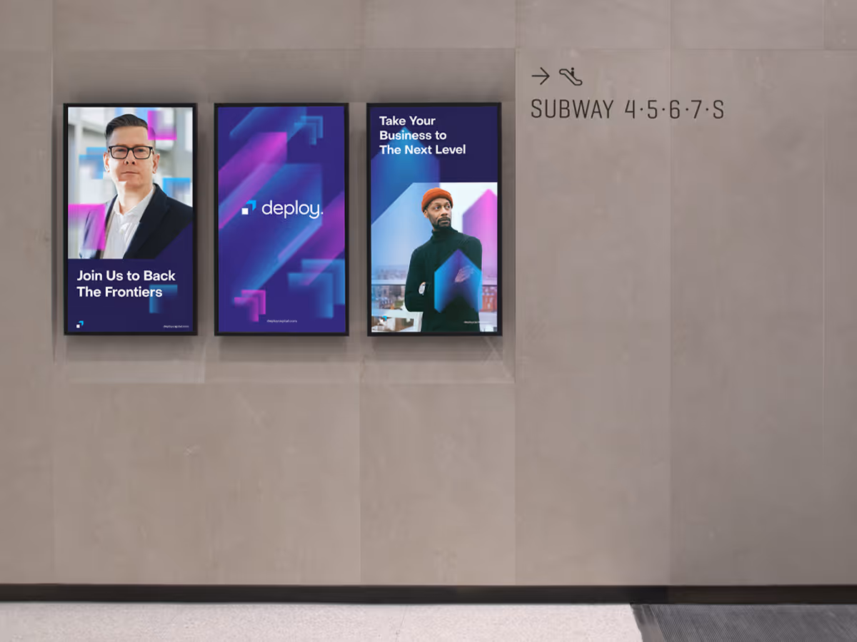 Deploy brand identity – modern, transparent, and approachable design applications