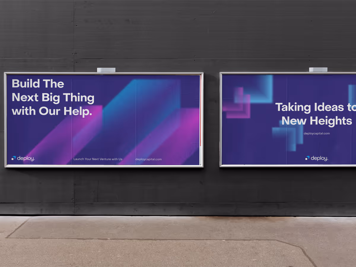 Deploy brand identity – modern, transparent, and approachable design applications
