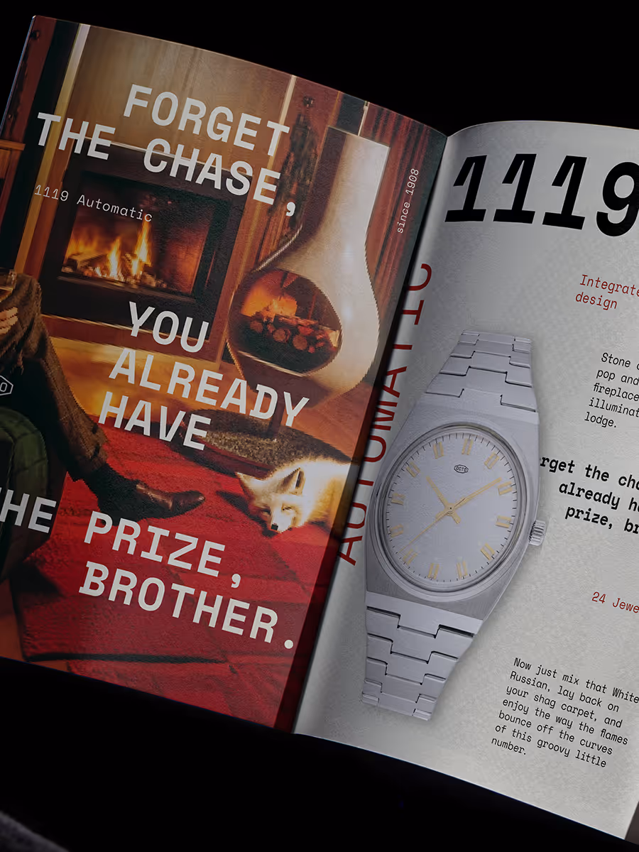 Octo watch brand identity – modern, offbeat design blending vintage and contemporary