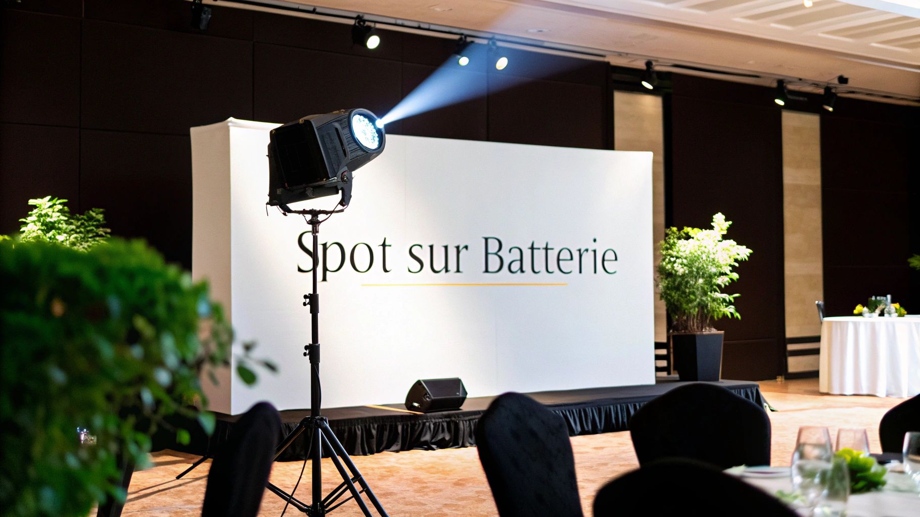 Spot sur batterie : Guide complet pour un éclairage pro