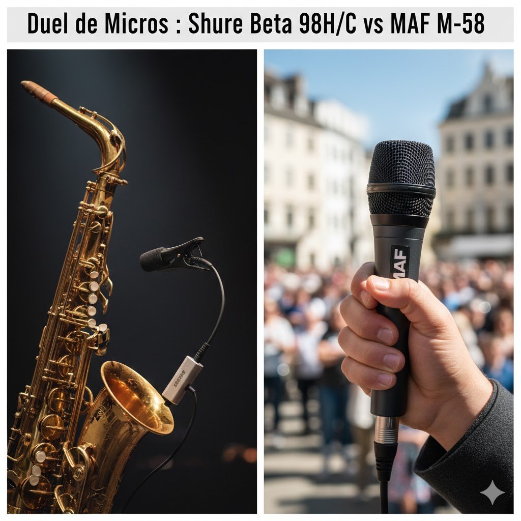 Duel de Micros : Shure Beta 98H/C vs MAF M-58 