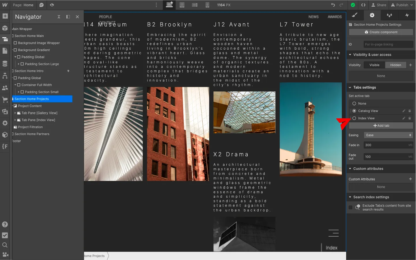 Instruction Project View