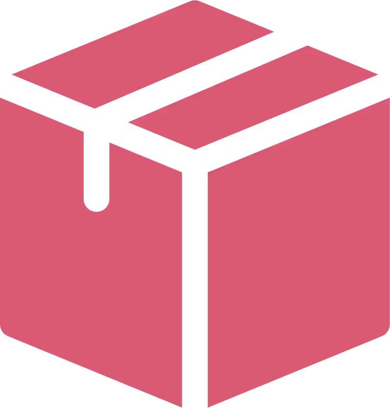 Package delivery icon representing receiving completed content from MDM Media website.