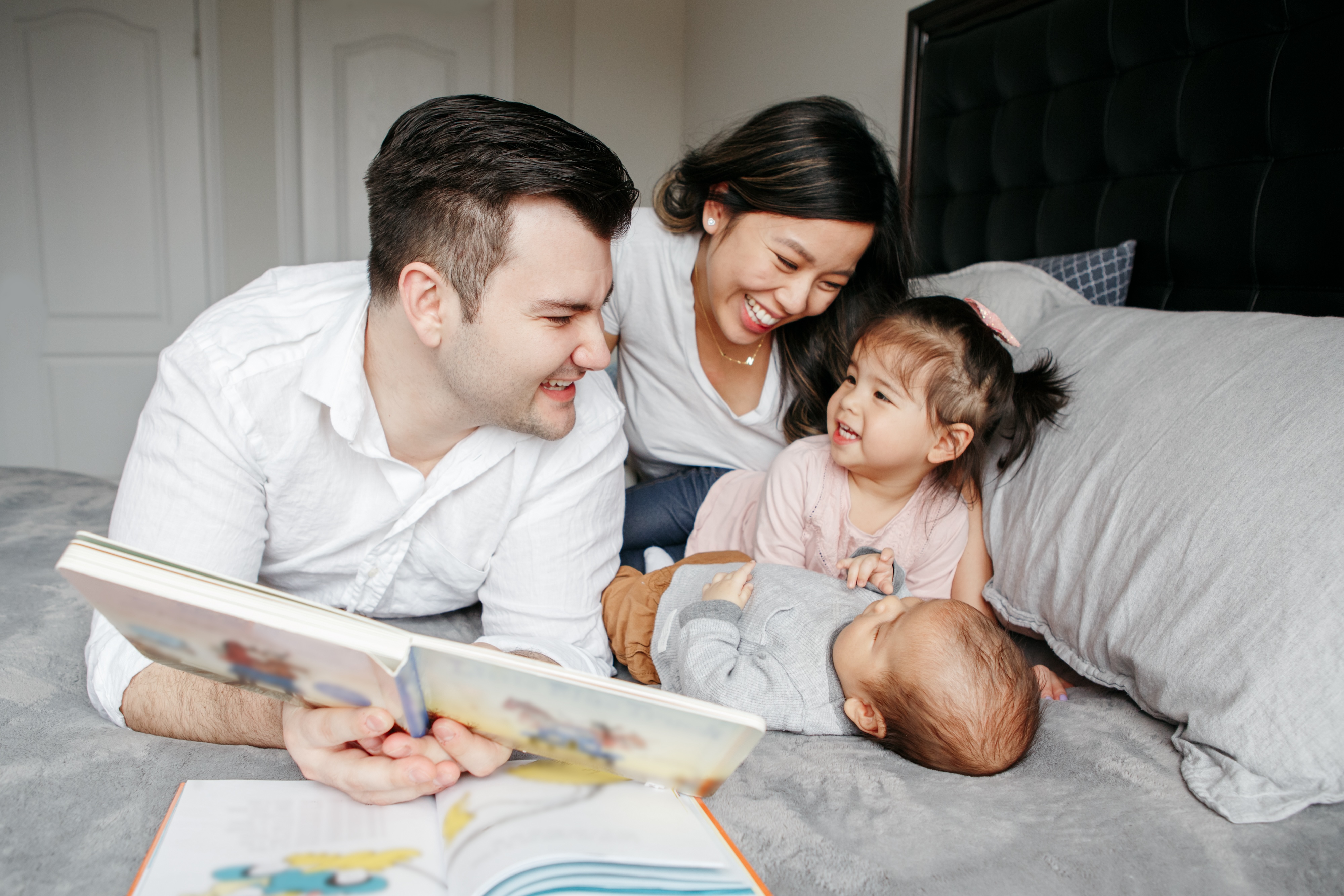 Family Playing Stock Photo