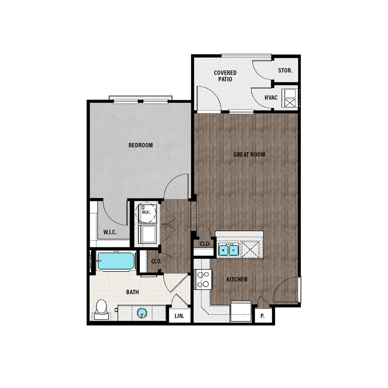 One Bedroom layout
