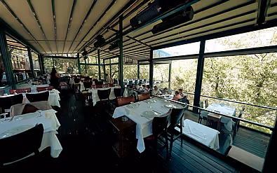image of a hosted event inside the restaurant