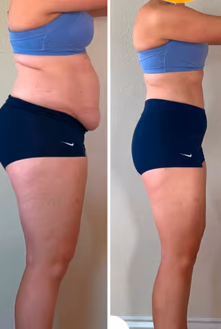 Before and after weight loss results with Shred Weightloss program